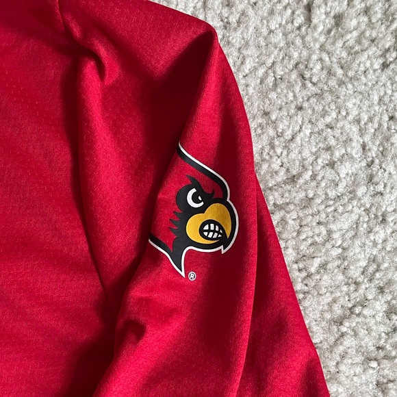 NWOT Adidas Louisville cardinals men’s hooded pullover red men’s sz XXL - Picture 7 of 7
